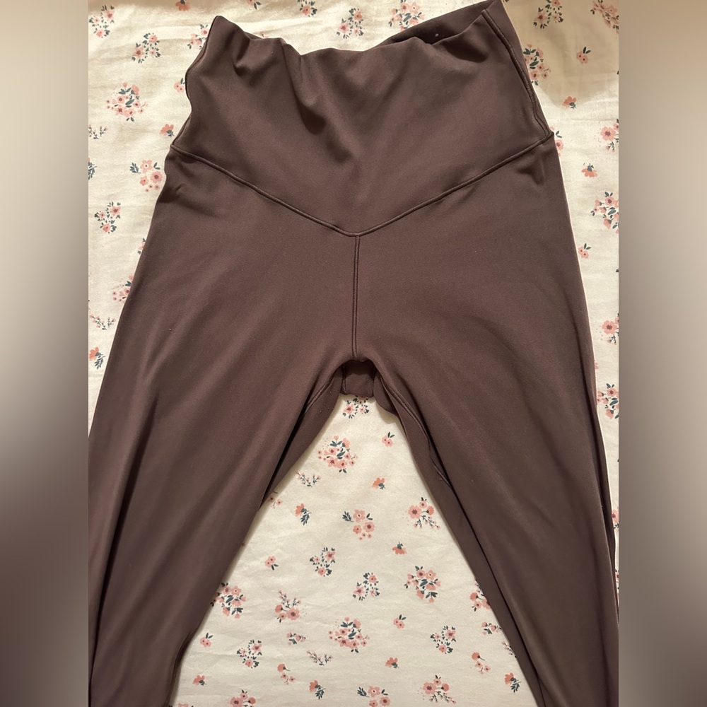 aerie Chocolate Brown High-Rise 7/8 Leggings - Picture 3 of 4